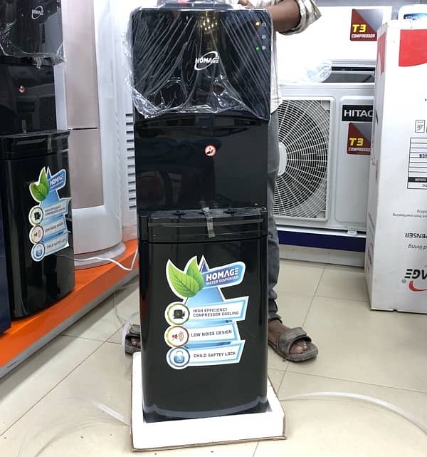 Homage 3 Tap Water Dispenser with refrigerator Water Cooler 3 in 1 0