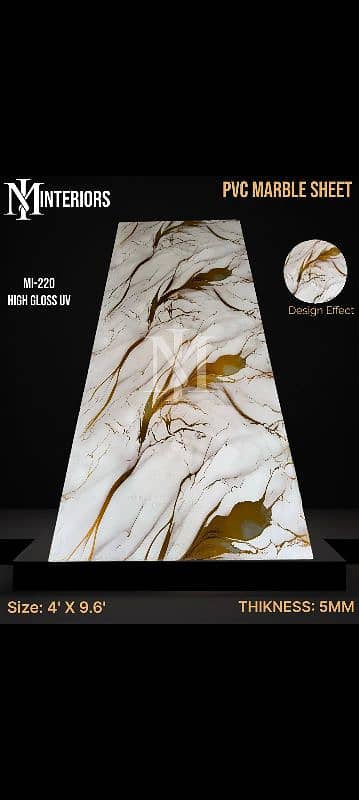 PVC uv marble sheet 12