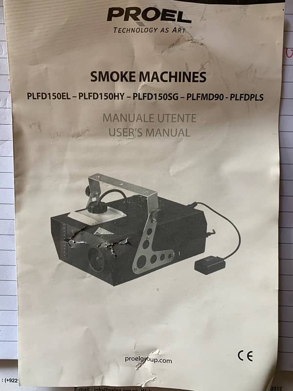 Proel smoke machine 2