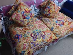 Floor Cushions ( 2 Big And 4 Small Set )