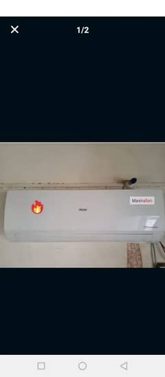 Haier AC DC inverter 1.5 ton heat and cool