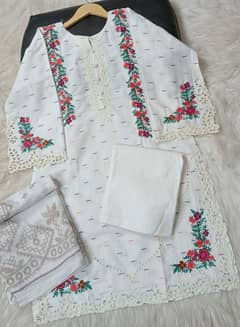 2 and 3pc stitched dress 03204967578