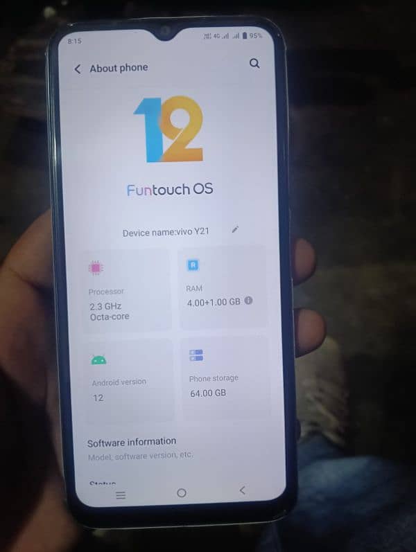 vivo y21 4gb ram 64gb room 4