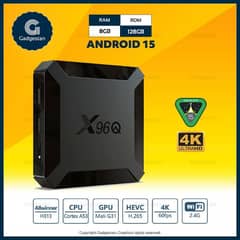 X96Q 8GB 128GB Android 15 4K Smart Android Tv Box