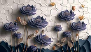 3D Wallpaper| Canvas sheet| Flex Wallpaper|3D wall panels| Pvc panels