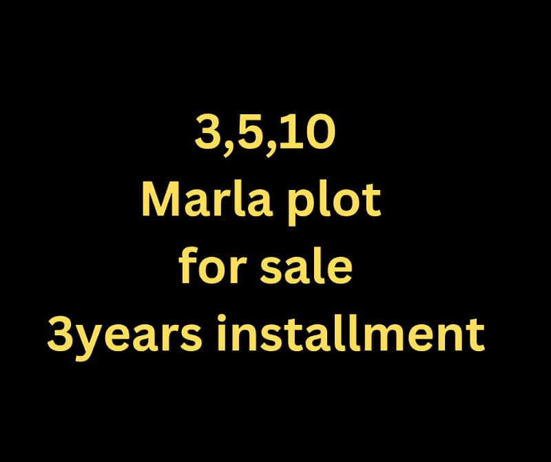 3 ,marla plot for sale 0