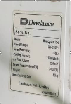 Selling Dawlance(Monogram 15-I)