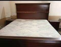 double bed with dressing almari