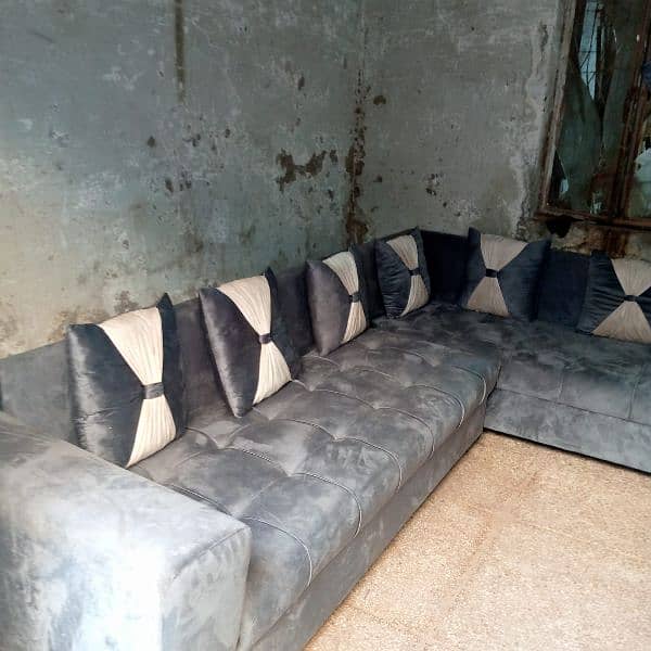 l ship sofa new foam fabric and wood worante 2
