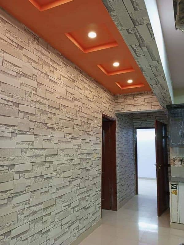 3DWallpaper/Vinyl floor / O3O2O8764O2/ Pvc penal 12