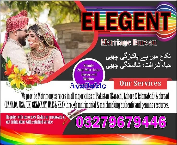 Marriage Bureau , Online Rishta Services , Abroad Proposals 0