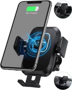 OMOTON WC02 Wireless Car Charger Phone Holder Auto Clamping Wireless