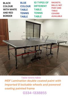 Table tennis table