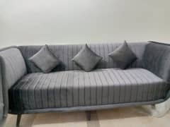 7 Seater Sofa Available For Sale || Brown & BlackShine Velvet Sofa Set