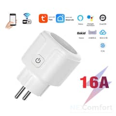 WiFi Smart Plug 16A Socket Wall – Smart Life App (EU plug)