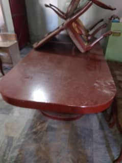 dining table with chair