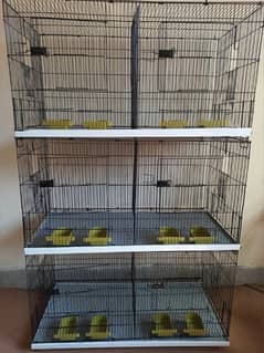 Folding Cage (pinjra) 6 portions for birds,cat,hen,rabbit,puppy