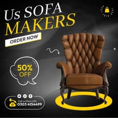 Sofa repair - Fabric change - Repairing seat repair - Furniture polish