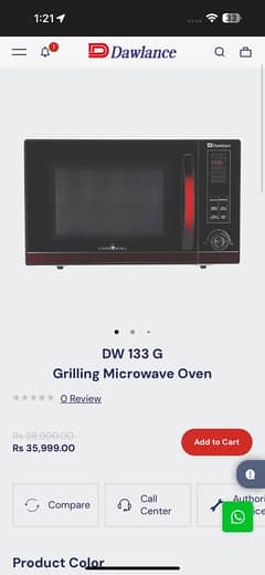 Dawlance microwave