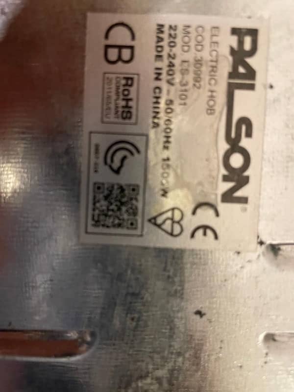 Palson electric stove 2