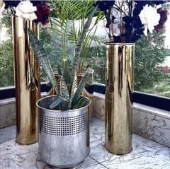 Stainless steel planter | Planter Golden | Golden Flower Pot | Gamla