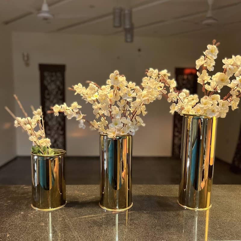 Stainless steel planter | Planter Golden | Golden Flower Pot | Gamla 3
