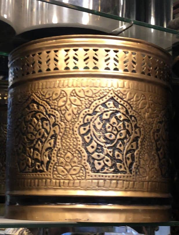 Stainless steel planter | Planter Golden | Golden Flower Pot | Gamla 9