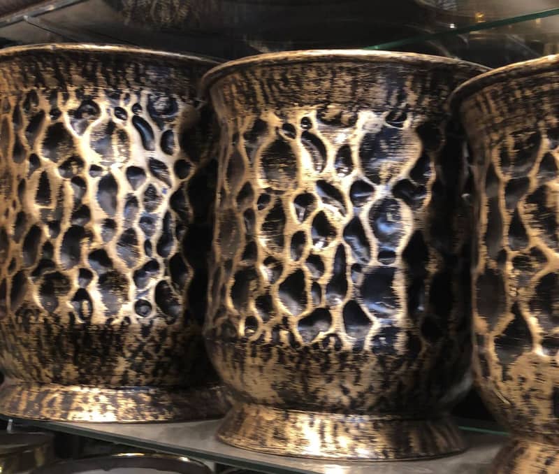 Stainless steel planter | Planter Golden | Golden Flower Pot | Gamla 10