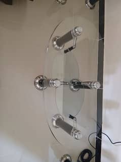 3 glass table