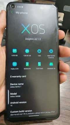 Selling Infinix Note 7