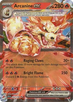 Pokemon Arcanine EX Card