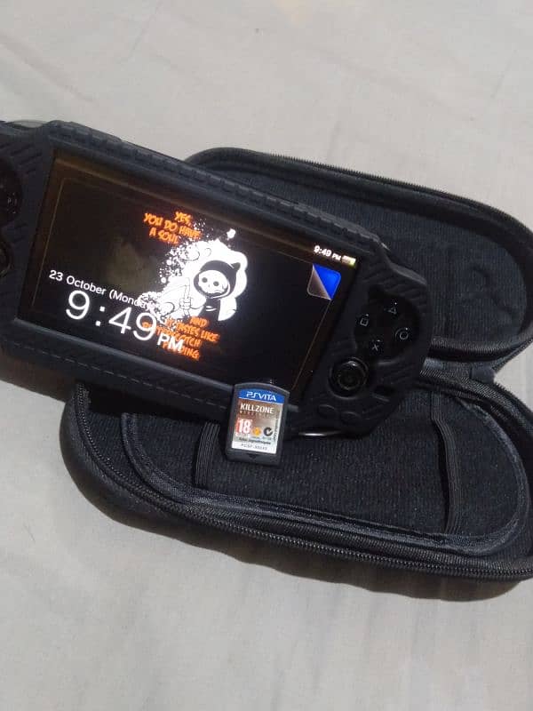 Ps vita with all accessories and 3 game. 1