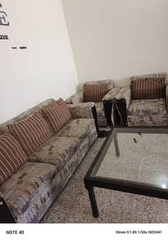 sofa set and coffee chairs