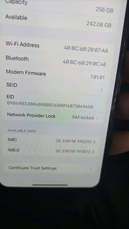 iphone Xsmax 256gb jv 5