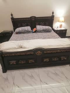 Double Bed, 2 Side Tables, and Dressing for Sale.