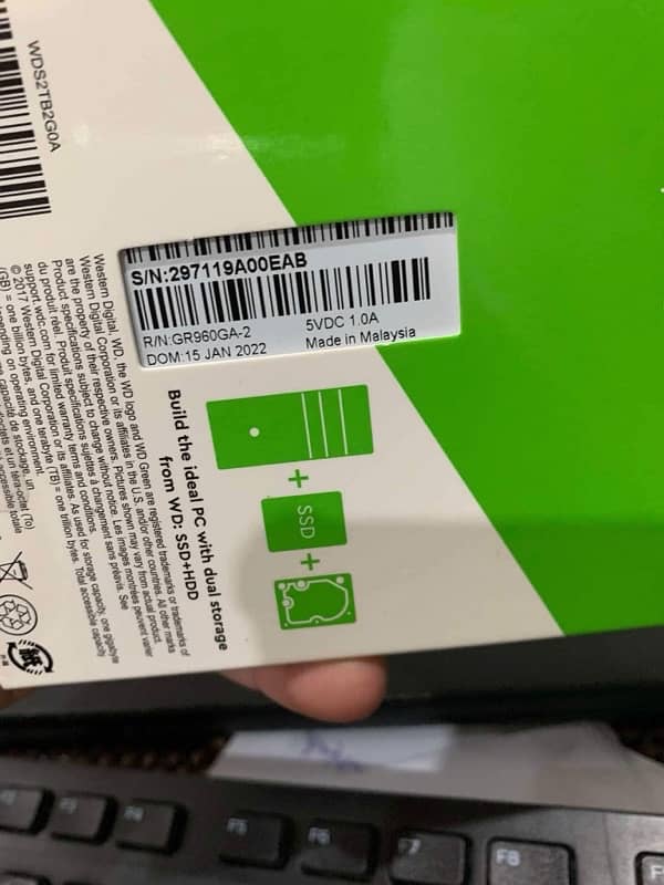 WD green 2tb SSD 2