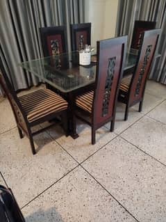 used 6 chairs dining table