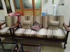 Original Black Shisham Wood Sofa Set