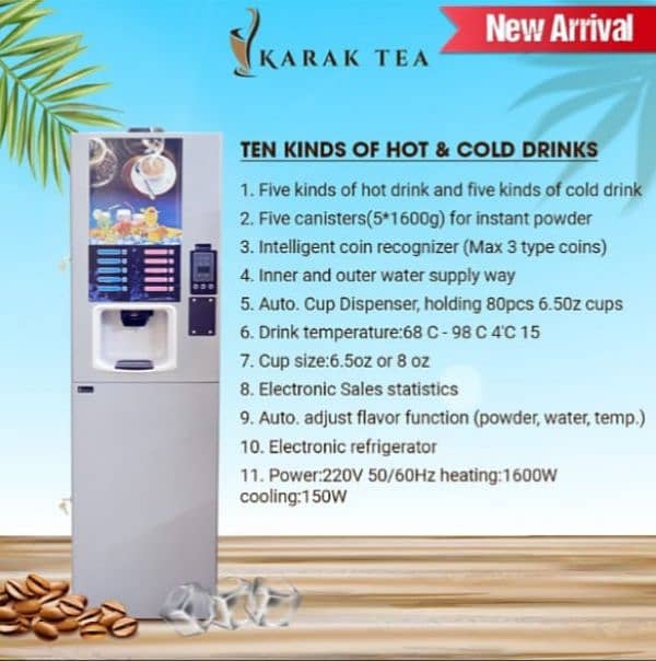 Tea and Coffee vending machine/wholesale distributor 6