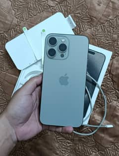 iphone 15 pro max 256gb (Pta Approved) Natural Titanium