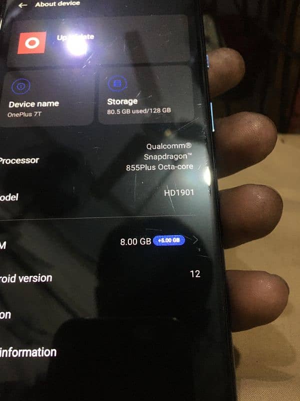 one plus 7t  mobile 9