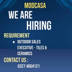 Outdoor Sales Executive – Tiles & Construction