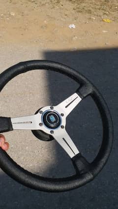 Nardi sports steering wheel white