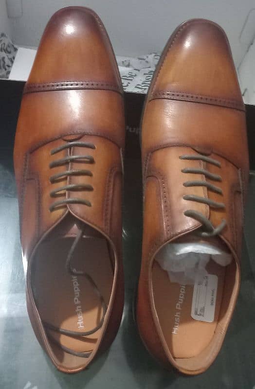 Brown Elite Quality Hush Puppies Classic Shoes Size 42 1