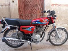 Honda CG125 Red karachi no. 2023 last month