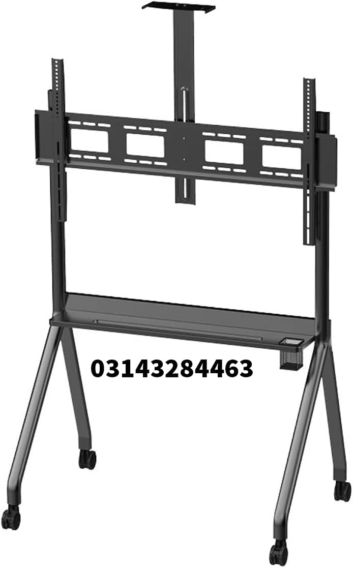 Heavy Duty TV Trolley Stand Mobile LED LCD TV Cart 42''-90'' 0