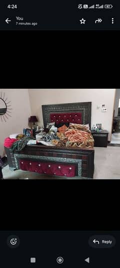 Bed set is for sell in included bed,site tables and dressing table