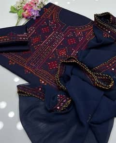 Traditional Unstitch Balochi Suits Cash on Delivery