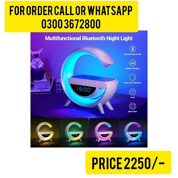 BT3401 LED WIRELESS PHONE CHARGER BLUETOOTH SPEAKER 0