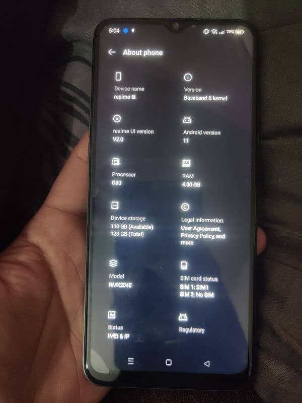 realme 6i 4gb 128gn 0